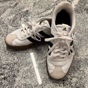 Adidas Classic White and Black Trainers